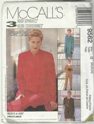 Plus Size Pattern-3 Hour Separates-Woman's Day Collection-Sz 20-22-24