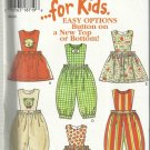Pattern-New Look for Kids-Easy Options Button On New Top Or Bottom-Sz 1/2-4