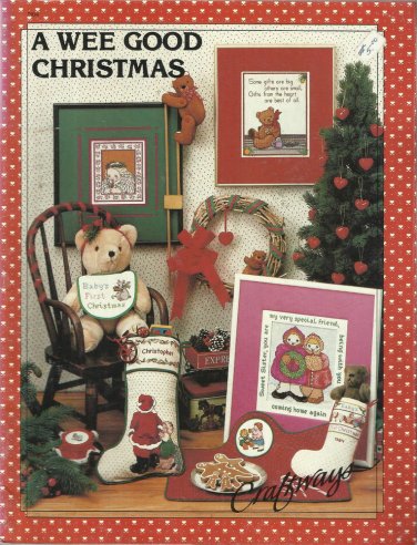 Cross Stitch Pattern Booklet-A Wee Good Christmas-Ornaments-Pictures
