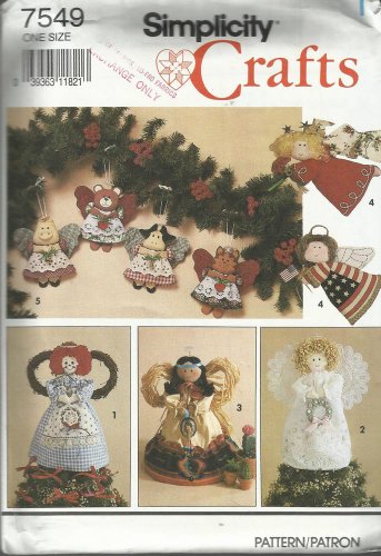 Christmas Crafts Pattern-Angel Tree Topper-Standing Decorations-Ornaments
