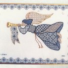 Cross Stitch Pattern-Blue & Gold Angel by Laura Perin Designs