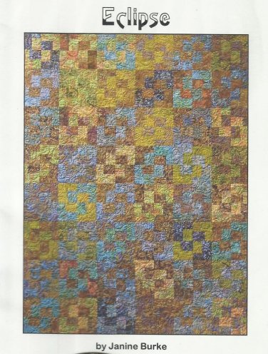 Quilt Pattern-Eclipse By Janine Burke-Fat Quarter Friendly- 48" x 64"