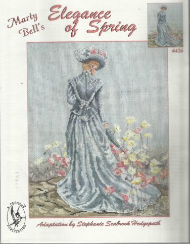 Cross Stitch Pattern-Marty Bell's Elegance of Spring-Beautiful!!!