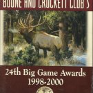 24th Big Game Awards 1998-2000 by Boone and Crockett Club's