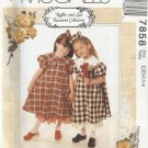 McCall's Ruffles & Lace Pattern-Children's Dress-Petticoat-Headband  Sz 2-3-4