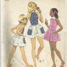 Vintage Simplicity Pattern-Girl's Mini Halter Dress & Shorts in Size  7
