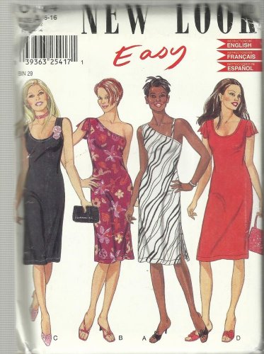 Pattern-Easy New Look-Misses Summer Dress In Sizes 6-16  SUMMER