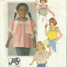 Vintage Pattern-Child's JIFFY Pullover Tops In Sizes 6-6X- SUMMER