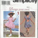 Simplity Pattern-Design Your Own Child's Dress & Romper-Sz 3-4-5-6
