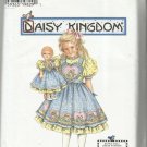 Daisy Kingdom Pattern-Child's Dress & Pinafore & Doll Dress 17" Doll  Sz 5-6-7-8