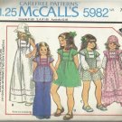 Vintage McCall's Carefree Pattern-Girl's Dress Or Top-Hat-Basket  Size 7  Cute!