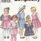 Pattern-Child's Dress or Top & Pinafore in Sizes 5-6X
