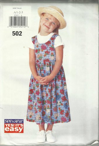 Pattern-Toddlers Very Easy Jumper-Sz 1-2-3   Summer
