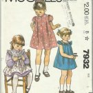 Vintage Pattern-Toddlers Dress-Pinafore or Sundress & Blue Transfer -Size 1