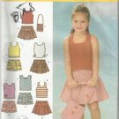 Simplity Pattern-In K Designs-Child's Shorts-Skirt-Bag & Knit Tops-Sz 3-4-5-6