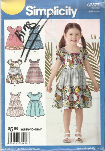 Simpicity Pattern-Easy to Sew-Child's Dresses  3-8