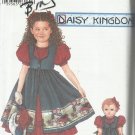 Daisy Kingdom Pattern-Child's Dress & Pinafore & Doll Dress For 18" Doll  3-6