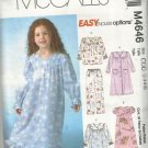 McCall's Easy Options Pattern-Child's Robe-Nightgown-Top- Pants  Sz 2-5 Christma