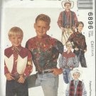 Pattern-Boy's Lined Vest and Shirts in Sizes 7-8-10