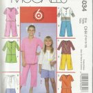 Pattern-6 Great Looks 1 Easy Pattern-Girl's Tunics-Shorts-Capri Pants-Sz 7-12