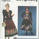 Simplicity Daisy Kingom Pattern-Misses Dress in Sizes 12-14-16
