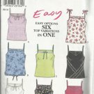 New Look Pattern-Easy Options Six Top Variations in One Pattern-Sizes6-16