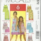 6 Great Looks One Easy Pattern-Children's Tops-Dresses-Shorts-Pants -Sz 3-6
