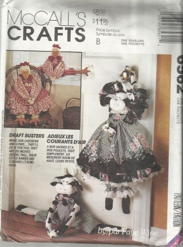 Craft Pattern-Cow & Chicken Draft Busters-Too Cute!