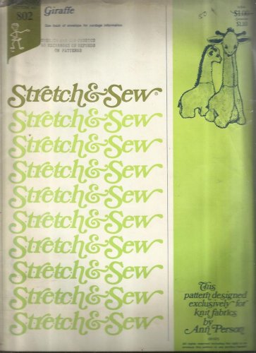 Vintage Stretch & Sew Pattern-24" GIRAFFE Soft Doll
