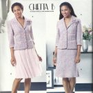 Plus Size Pattern-CHETTA B-Misses Jacket-Flower & Skirt in Sizes 14-16-18-20