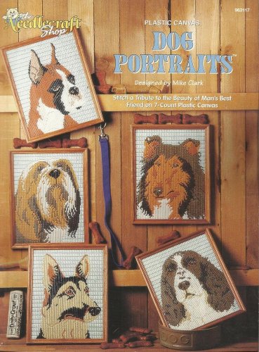 Plastic Canvas Pattern Booklet-Dog Portraits  ~~~~Christmas In July~~~~