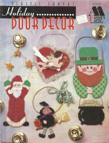 Plastic Canvas Pattern Booklet-Holiday Door Decor