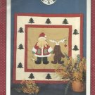 Applique Quilt Pattern-Alma Lynne's Work Of Heart-SANTA & RUDOLPH-30" x 30"