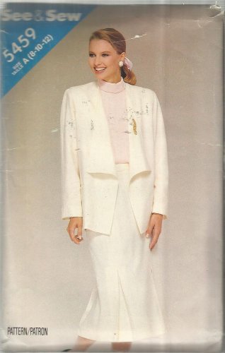 Butterick Pattern-See & Sew Misses Jacket & Skirt-Sizes 8-10-12  Winter