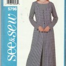 Butterick Pattern-See & Sew  Misses Tuic & Dress-Sizes 20-22-24   Uncut
