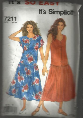 It's So Easy It's Simplicity Pattern-Misses Summer Dresses-Sz 8-20