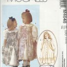 Pattern-Ruffles & Lace Treasured Collection-Children's Dress & Pinafore-Sz 2-5
