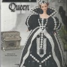 Crochet Pattern-Black Onyx Queen Doll Dress-Fits 11 1/2" Fashion Doll-Barbie