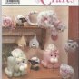 Simplicity Crafts Pattern #9687 Cat Tissue Covers-Shelf Cat-Hanging Cat