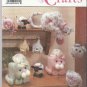 Simplicity Crafts Pattern #9687 Cat Tissue Covers-Shelf Cat-Hanging Cat