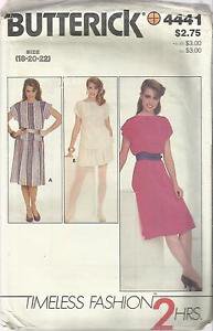 Plus Size Butterick Pattern-2 Hrs. Misses Dress-Top-Skirt  Sz 18-20-22  UNCUT