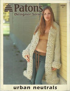 Knitting Pattern Booklet-Patons Designer Series Urban Neutrals
