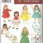Simplicity Archives Pattern-Doll Clothes For 18' Dolls
