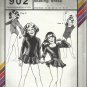 Stretch N Sew Pattern-Girls Leotard & Skating Dress in Chest Sizes 21-27  UnCut