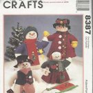 McCall's Crafts Pattern #9120-Bag Holders by Michelle Hains-Girl-Cow-Cat-Bunny