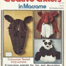 Vintage Craft Booklet-Creative Critters in Macrame-8 Animals-Horse-Panda-Elephan