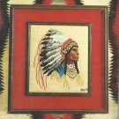 Vintage Cross Stitch Pattern Booklet-More American Indian Designs