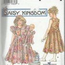 Daisy Kingdom Pattern-Girl's Dress-Hat- Doll Clothes Fits 17" Doll  8-14 Christm