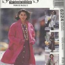 Pattern-Sew News-Misses Lined Coat in Three Lengths & Tie  Belt-Sz 6-8 (XS) Uncu