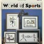 2 Sports Cross Stitch Pattern Booklets-Super Sports 4 & Worlds Of Sports-Stoney